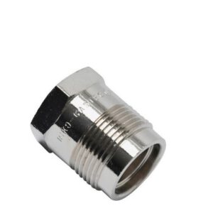 Comfort-gasaansluiting 1/2" recht -chroom